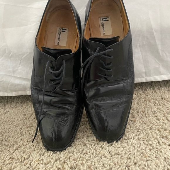 Men’s Moreschi Classic Black Oxfords (wedding shoes) size 11 main image 8